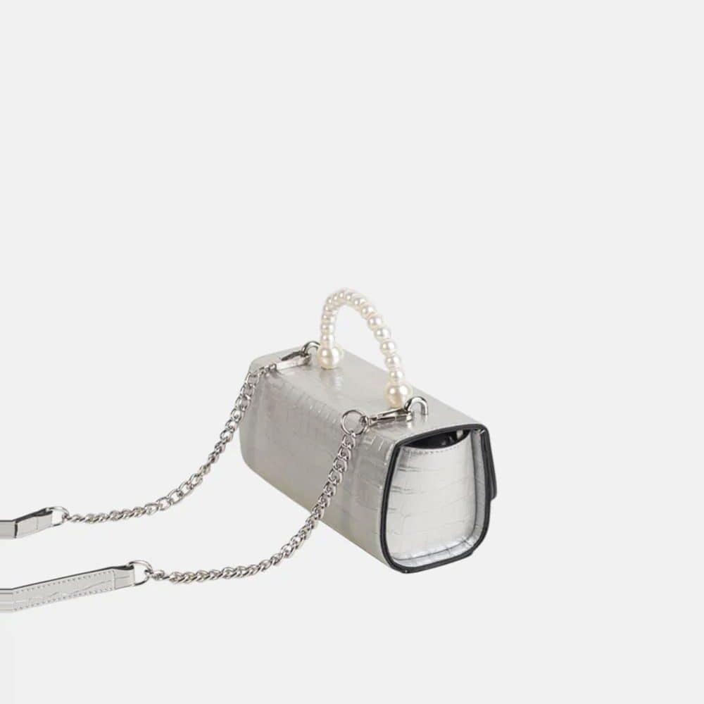 Bolso de mano cocktail perla - Imagen 2