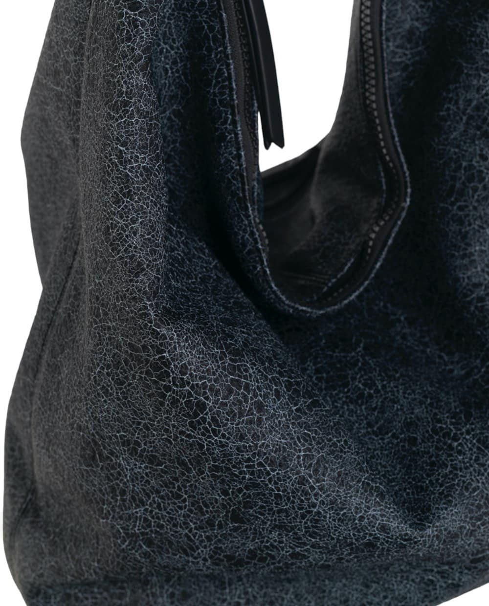 HOBO PU, CON CREMALLERA, COLOR NEGRO - Imagen 2