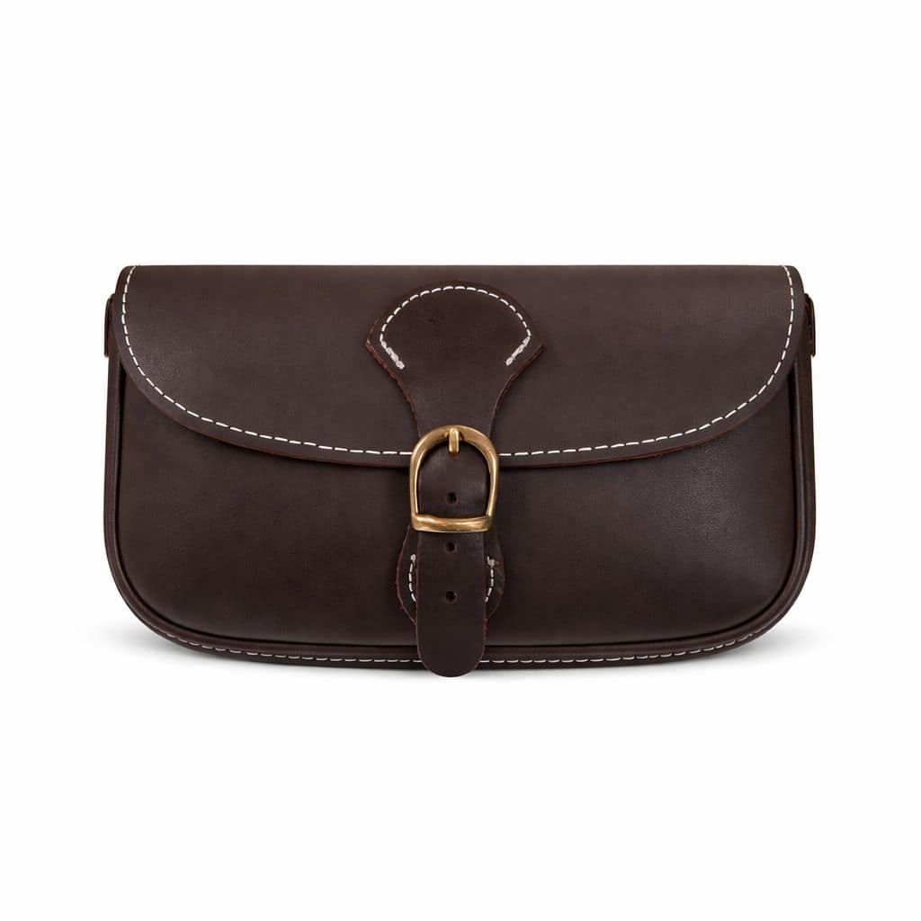 Bandolera de Piel Marrón con Hebilla