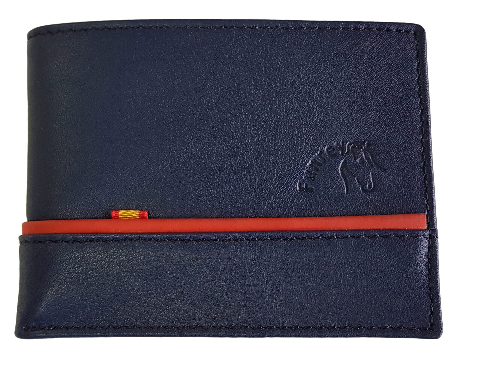 CARTERA PIEL AZUL MARINO