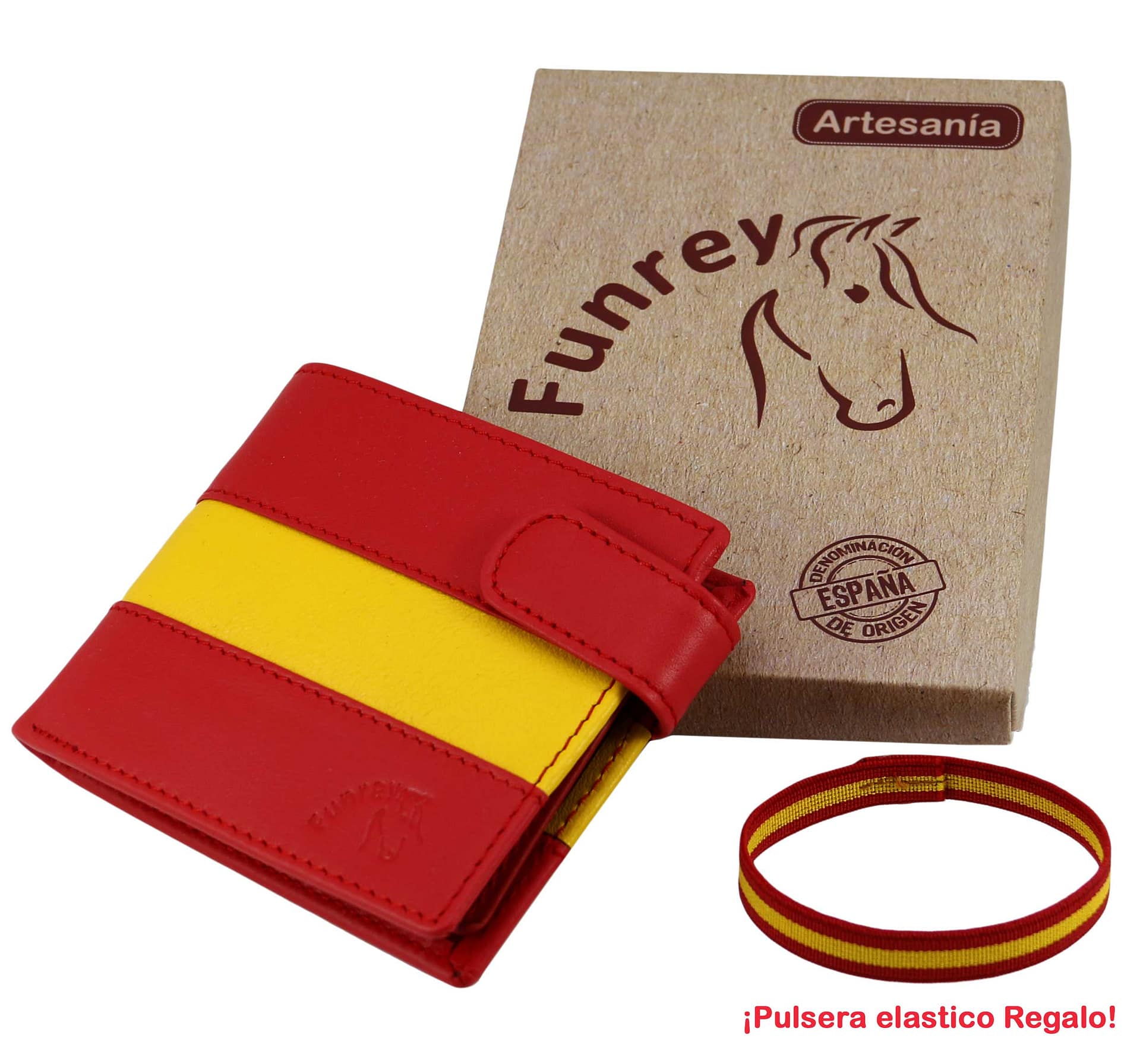 CARTERA PIEL BANDERA ESPAÑA HORIZONTAL - Imagen 6