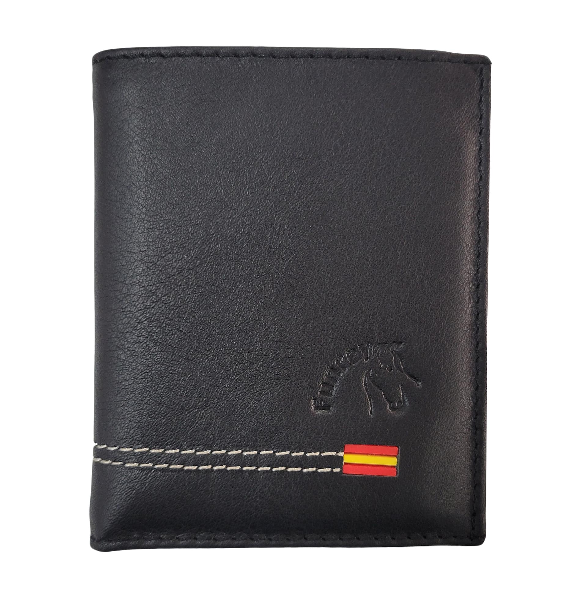 CARTERA PIEL DETALLE BANDERA ESPAÑA – PLACA POLICÍA