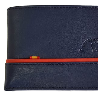 CARTERA PIEL AZUL MARINO