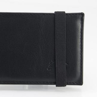 Cartera Billetera de Piel Negra con Placa Policía Nacional