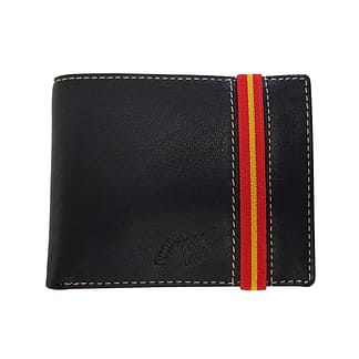 CARTERA PIEL NEGRO GOMILLA ESPAÑA
