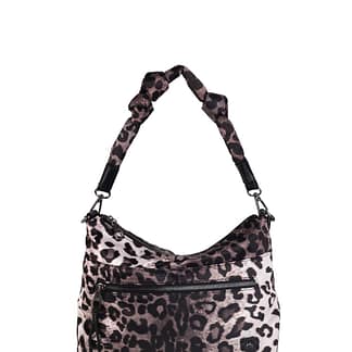 BANDOLERA NYLON DOBLE ASA, CON CREMALLERA, COLOR NEGRO