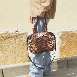 BOWLING NYLON, CON CREMALLERA, COLOR MARRON