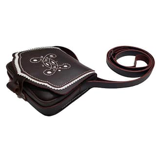 Bolso de piel pequeño Bordado