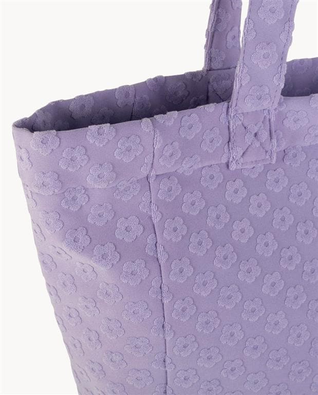 Bolso Playa Toalla,Con cremallera,Color Lila - Imagen 3