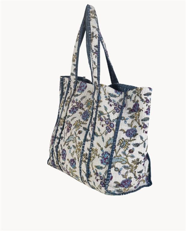 Bolso Playa Algodón Floral - Imagen 3