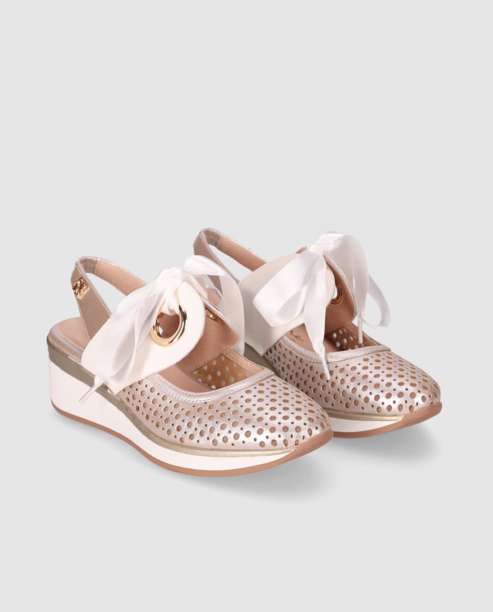 Sandalias Piel de Mujer Chika10 ReNature Cuña baja