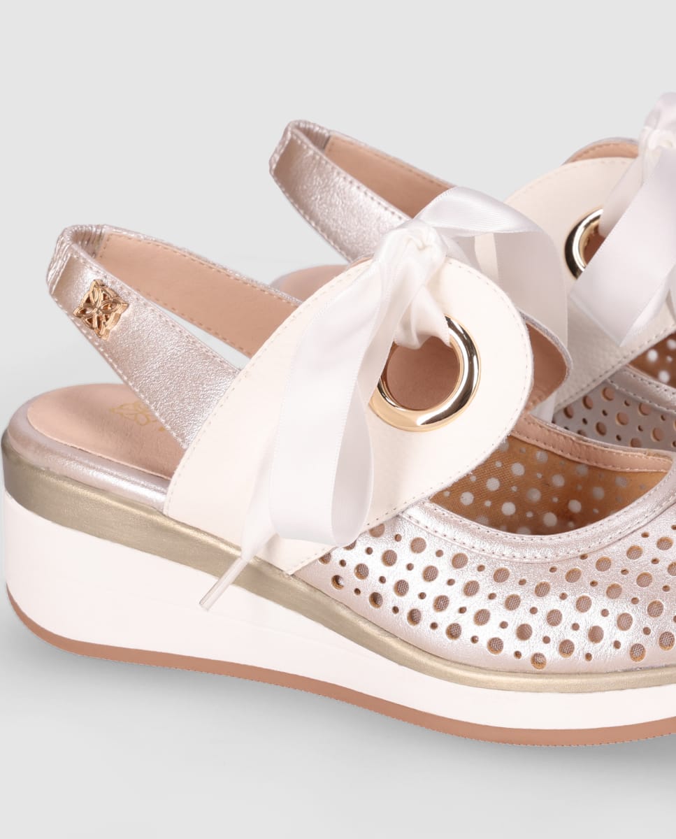 Sandalias Piel de Mujer Chika10 ReNature Cuña baja - Imagen 5