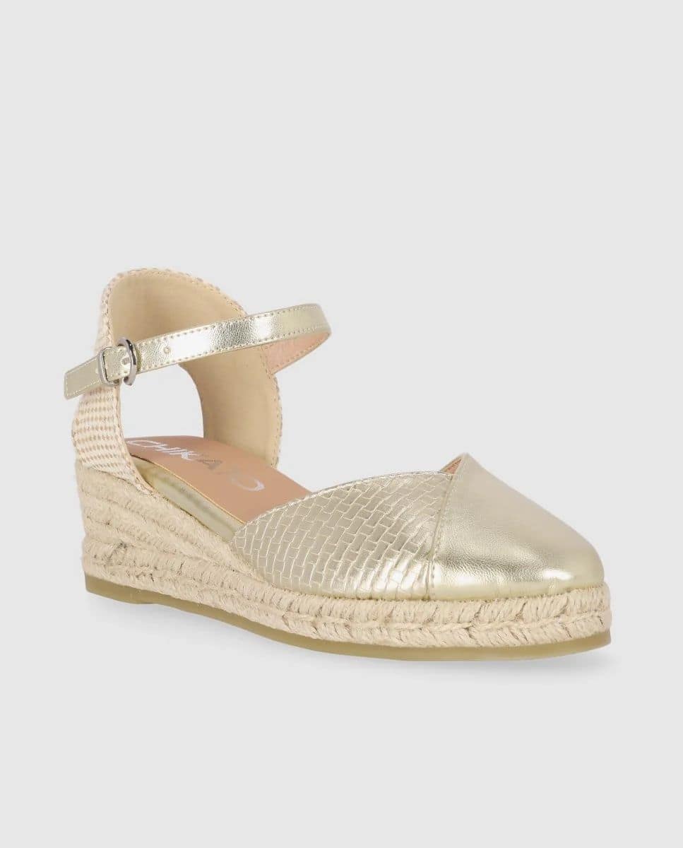 Sandalias Piel Vegana de Mujer Chika10 Cuña baja