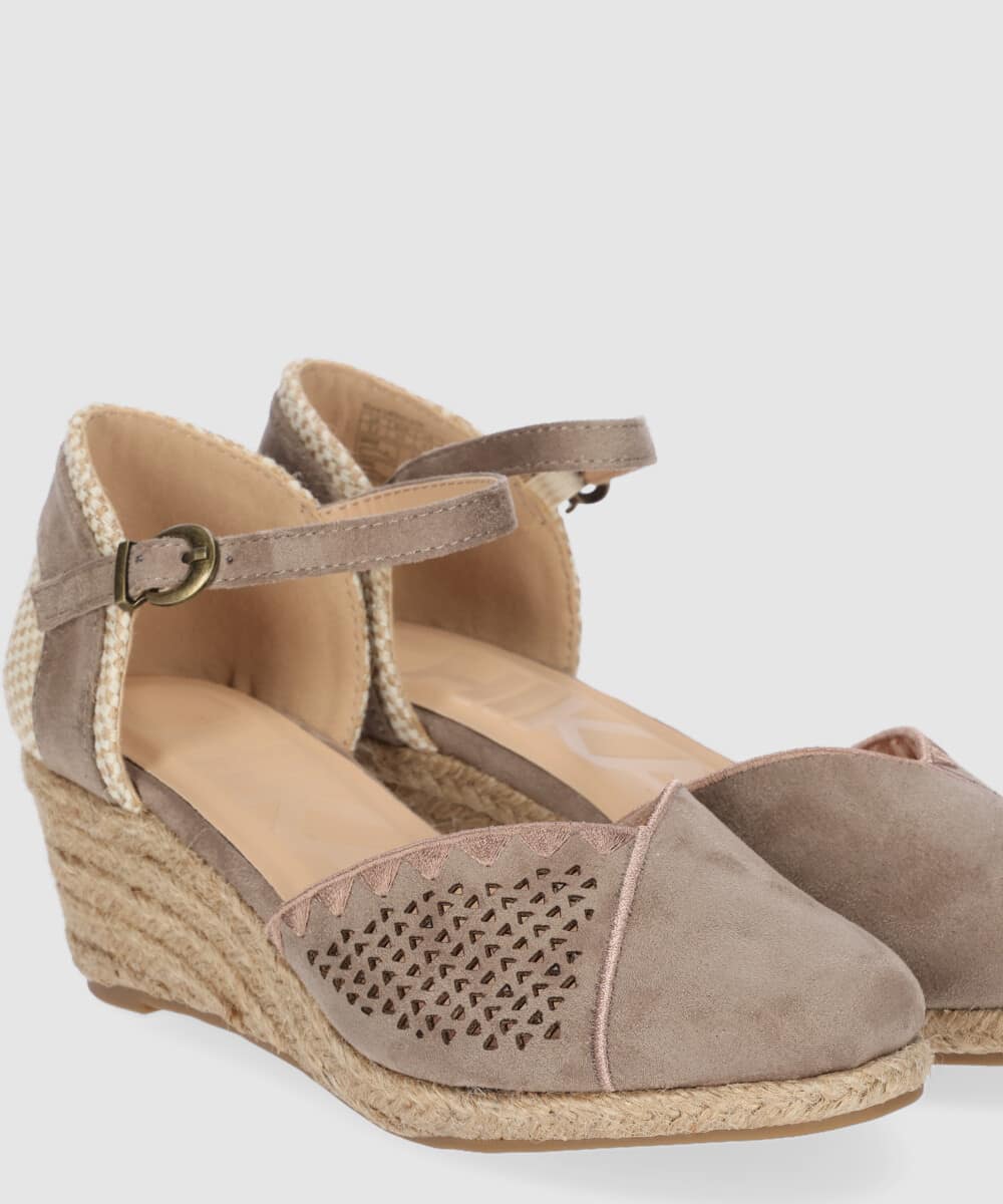 Sandalias Tejido de Mujer Chika10 Cuña baja - Imagen 5