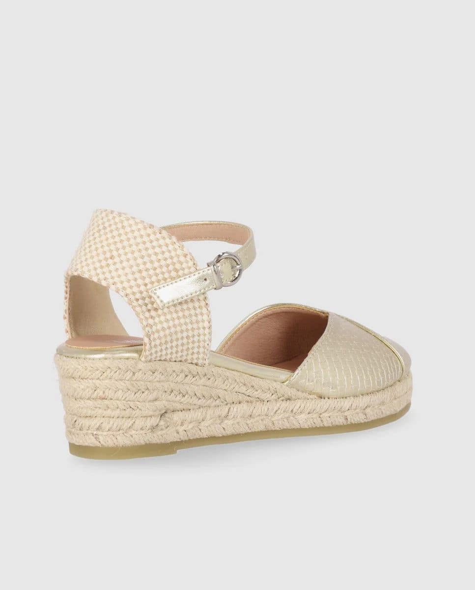 Sandalias Piel Vegana de Mujer Chika10 Cuña baja - Imagen 2