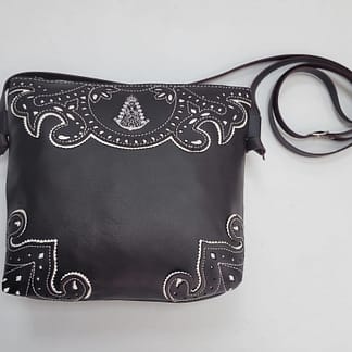 Bandolera Virgen del Rocío - 22x22x6cm - Marrón chocolate